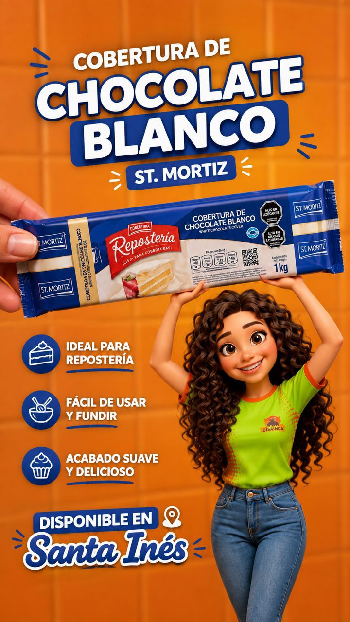 Publicidad de chocolate blanco