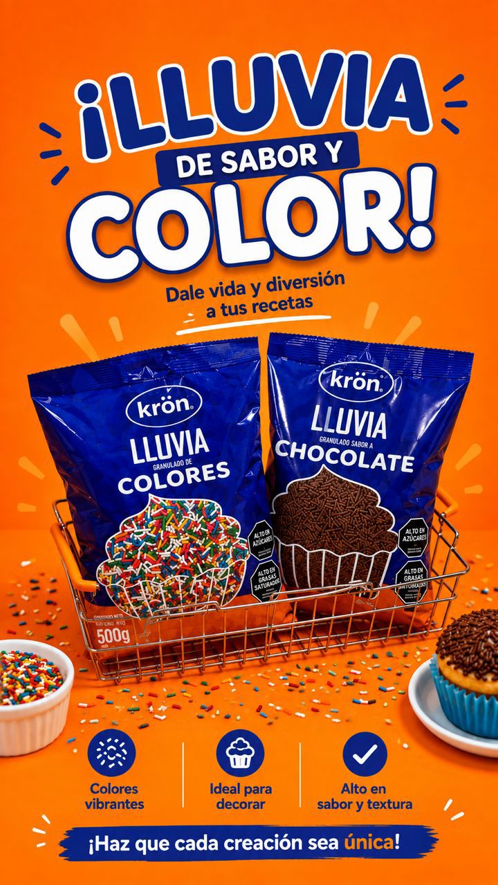 Publicidad de lluvia de chocolate