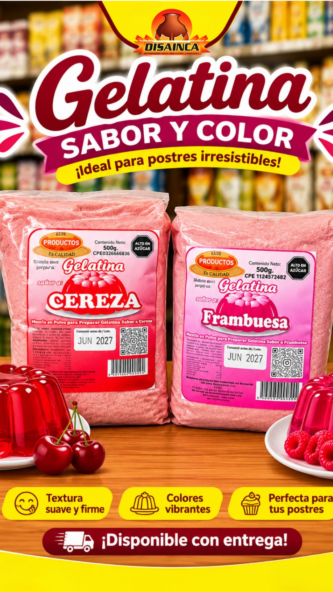 Publicidad de gelatina